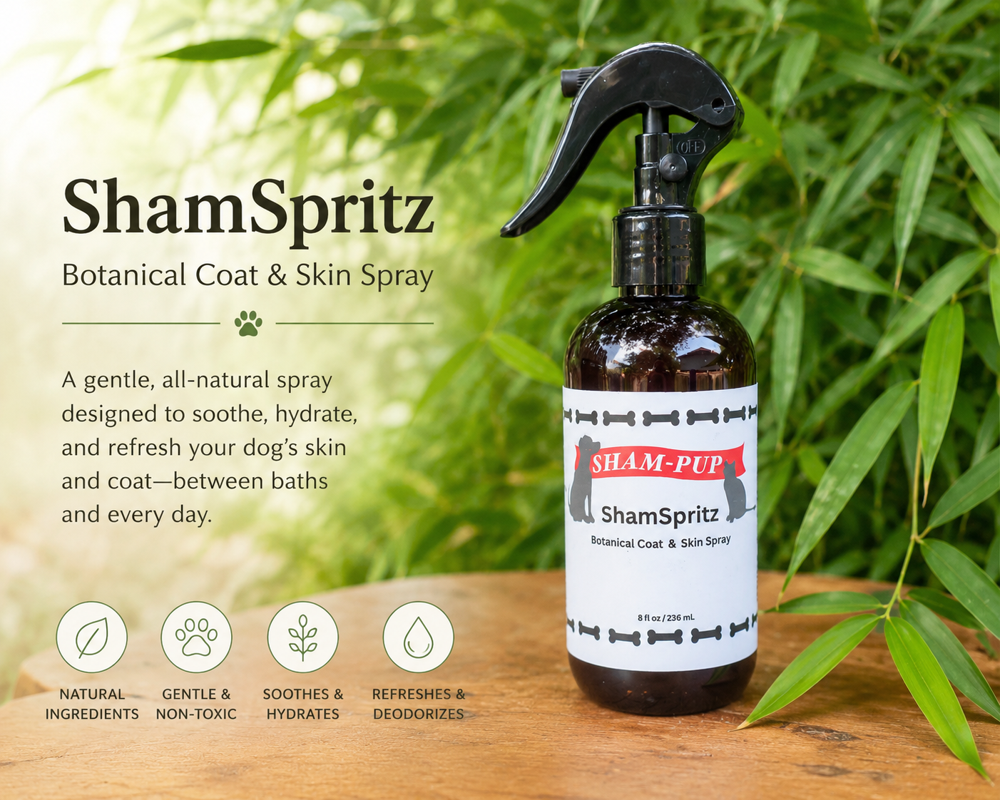 ShamSpritz| Botanical Coat & Skin Spray 16oz